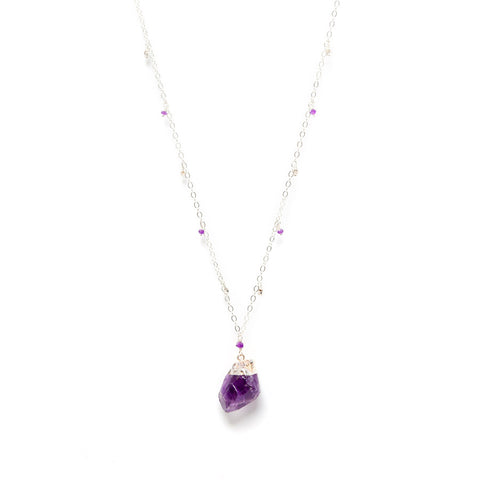 Rock Solid Nicole ~ Amethyst on Silver