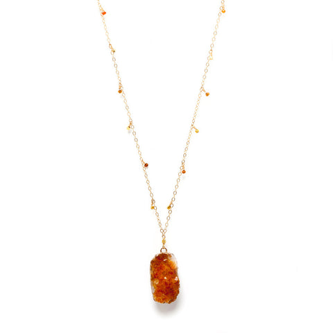 Rock Me Megan ~ Citrine on Gold