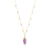 Rock Solid Nicole ~ Amethyst on Gold